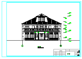 某别墅全套结构建筑工程cad设计图-图一