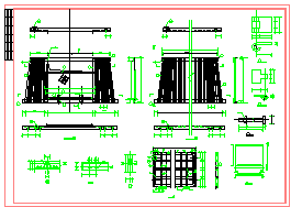 超高180米混凝土烟囱cad结构工程图-图二