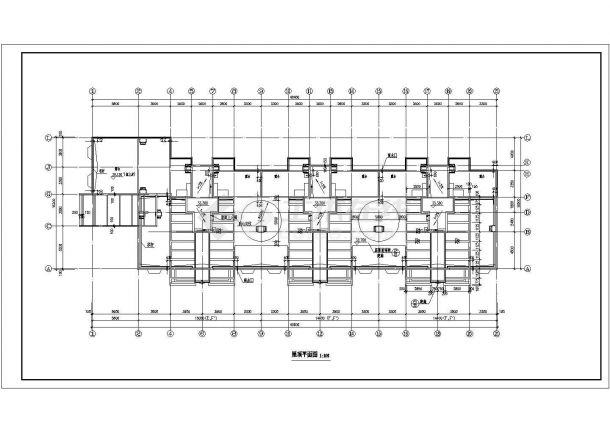 高层综合楼全套建筑CAD基础平面布置参考图-图一
