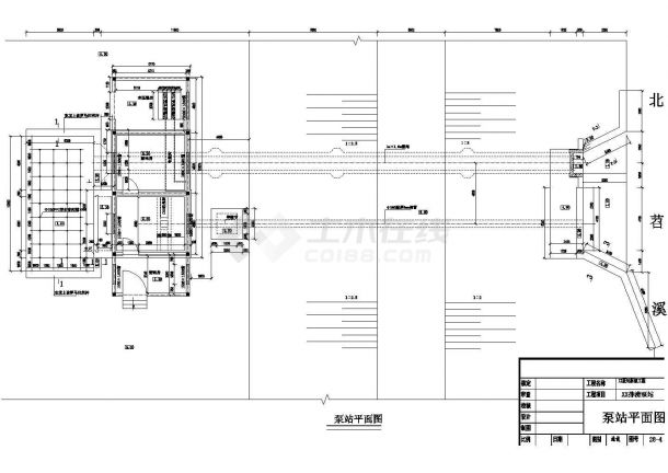 【浙江】某排涝泵站拆建工程全套设计施工图(含电机层平面图)-图一