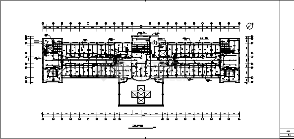某县级市医院综合楼电气系统设计全套施工cad图纸-图二