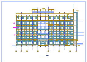 某地区多层办公楼设计建筑cad施工图-图二