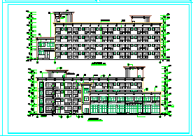 某多层宿舍楼建筑cad施工设计图纸_图1