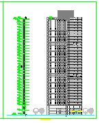 某地高层点式住宅楼建筑设计施工图纸-图二