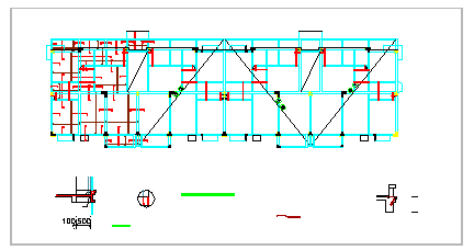 多层住宅楼框架结构建筑cad设计施工图纸-图二