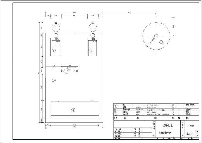 【连云港】某温室工程水处理全套设计施工cad图纸_图1