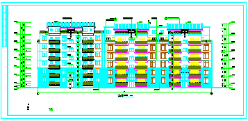 塞纳河住宅小区楼建筑施工cad设计图-图二