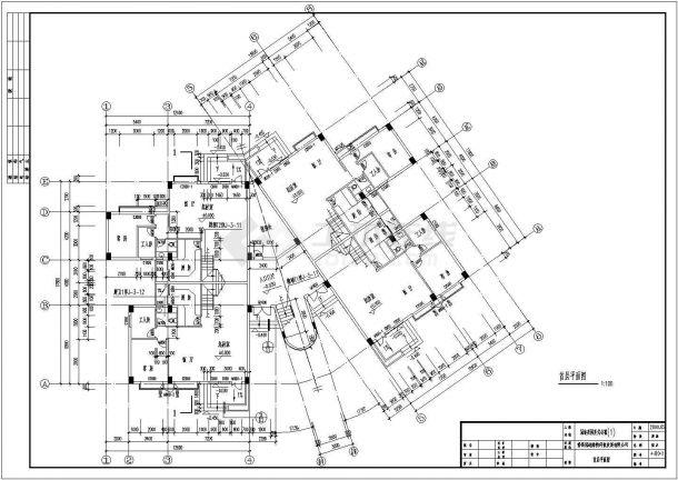 安徽省宁国市东恒盛国际华府某室装修设计CAD图纸-图一