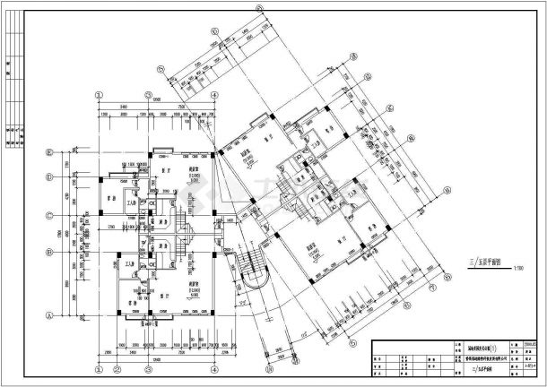 安徽省宁国市东恒盛国际华府某室装修设计CAD图纸-图二