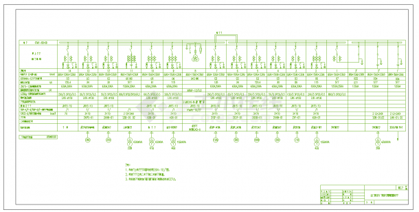某地某工厂6kV高压一次系统及平面图CAD图纸-图二