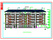 多层住宅楼建筑设计施工图（端头带底商）-图二