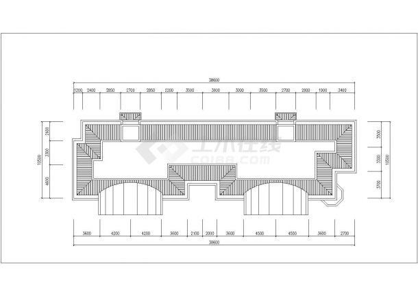 常州市天馨家园小区2460平米6层砖混结构住宅楼平立剖面设计CAD图纸-图一