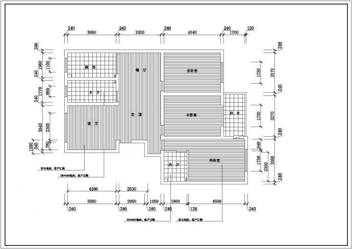 某地全套住宅装修电气CAD施工图_图1