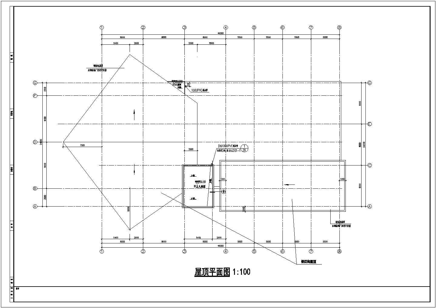 小区高层会所CAD基础平面布置参考图