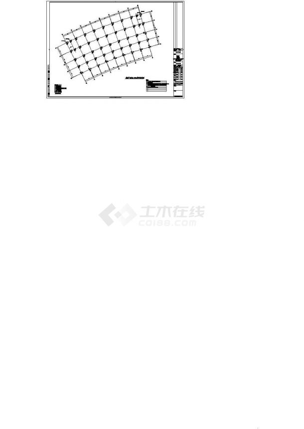 岳阳市区档案馆柱详细建筑施工图-图二