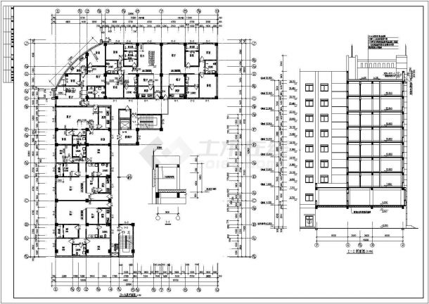 7758.4平米住宅建筑结构施工图-图二