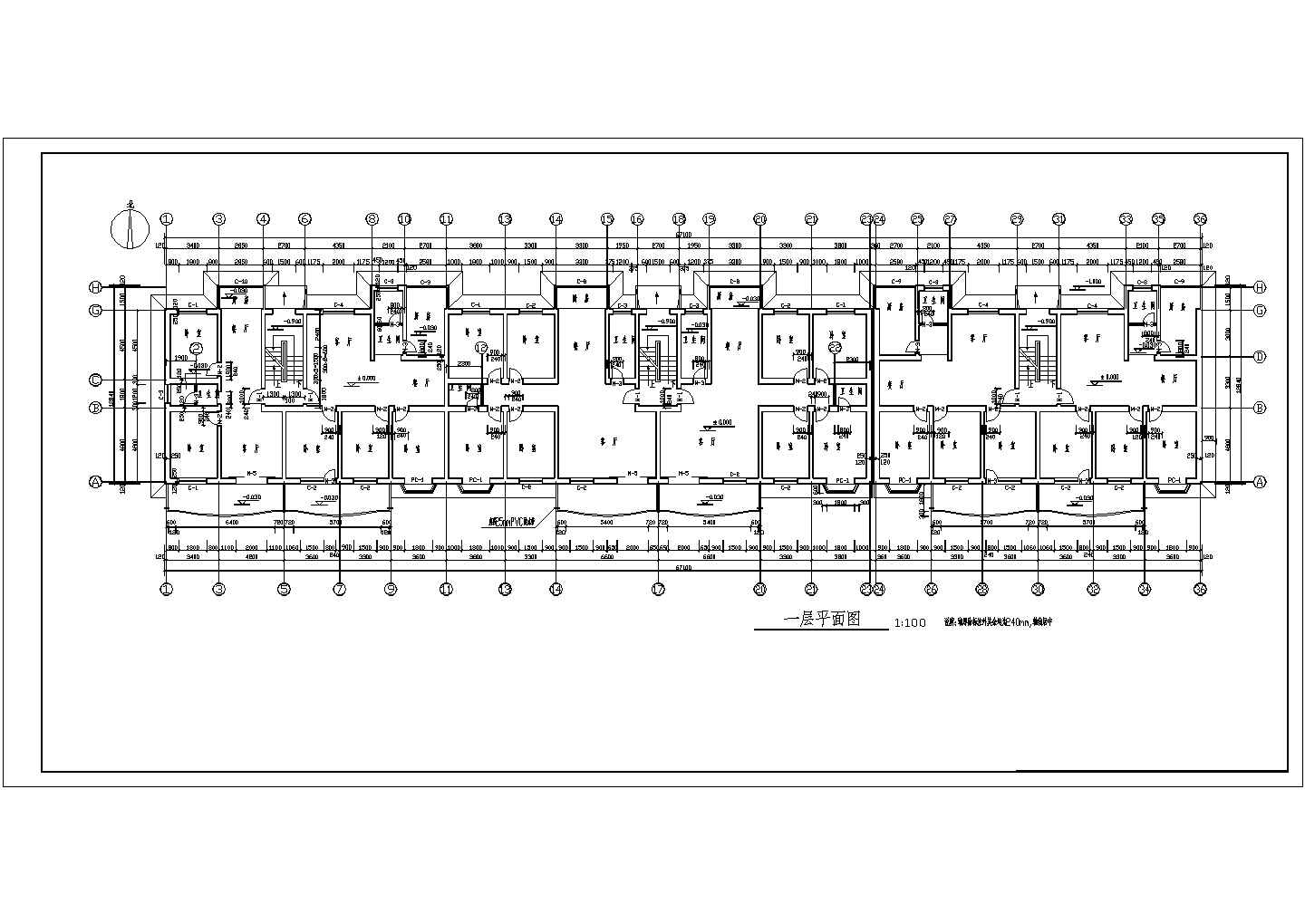 4038平米住宅建筑设计施工图