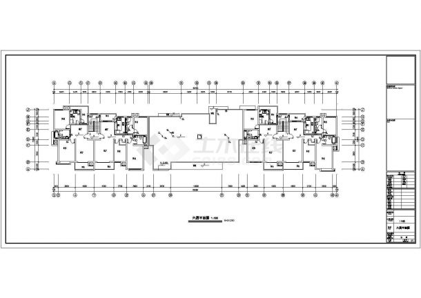 长60.28米 宽12.84米 6层小区1#住宅楼水施设计图（1梯2户 3单元）【施工说明】-图二