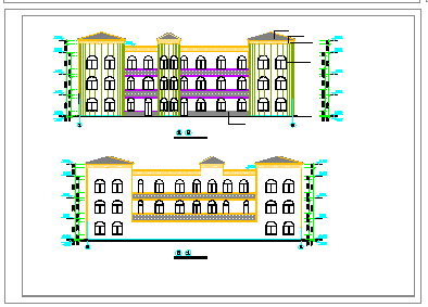 某高级幼儿园结构建筑cad设计施工图纸_图1