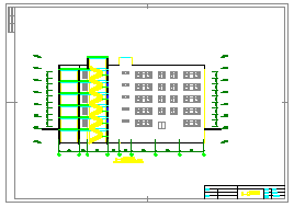 [杭州]某六层办公楼建筑cad方案设计图_图1