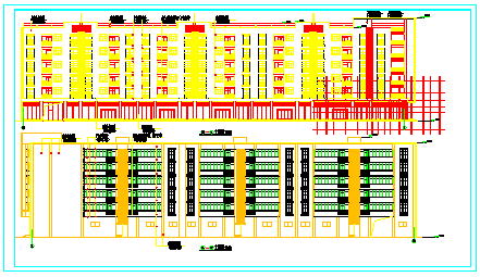 红塔区水利小区规划及住宅楼建筑CAD设计施工图-图二