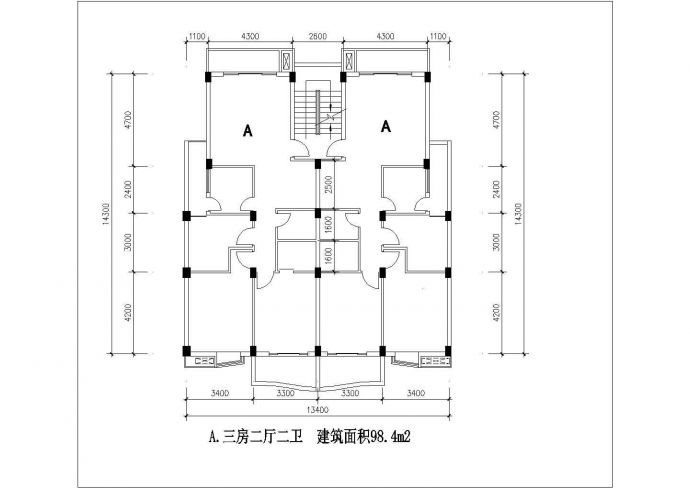 烟台市嘉和苑小区经典热门的平面户型设计CAD图纸（共19张）_图1