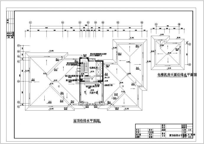 某地16层点式住宅楼给排水设计CAD施工图_图1