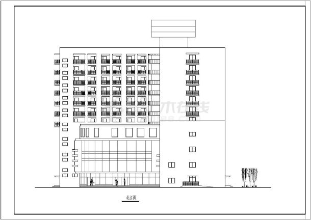 17568平米住宅楼建筑设计施工图-图二