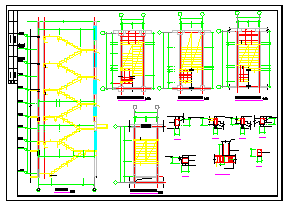 某混砖底部框架住宅楼结构施工cad设计图