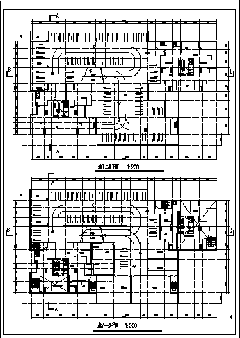 黑龙江某高层办公楼建筑设计施工cad图纸-图二