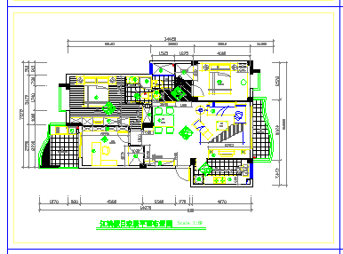 江滨假日酒店全套室内装修cad设计图纸_图1