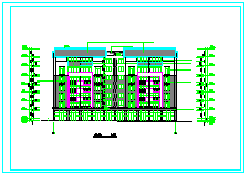 某经典多层坡屋面住宅楼建筑cad设计图-图二