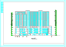 某地区高档商业住宅楼建筑cad设计图_图1