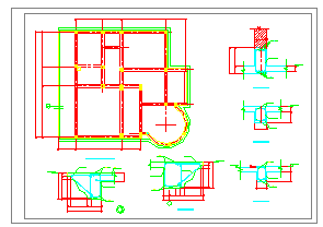 某地区两层小别墅建筑全套CAD结构图纸-图一