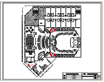 华纳DISCO演唱会馆平面规划设计cad图纸-图二