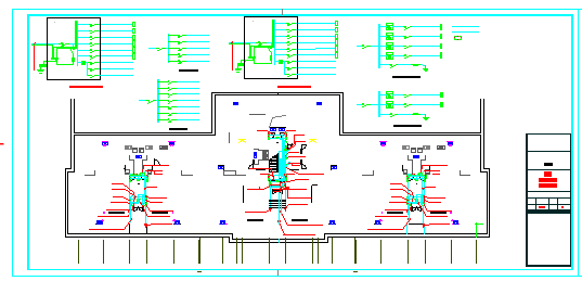 某六层多层住宅楼强弱电cad设计图纸_图1
