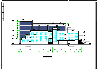 某地区报告厅建筑CAD设计方案图纸-图一