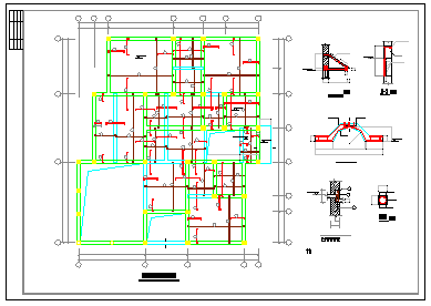 某私人别墅结构建筑设计方案CAD设计图纸-图一