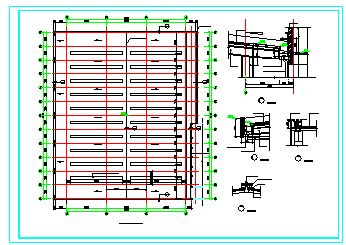 某仓库成品车间钢结构建筑CAD设计施工图-图二