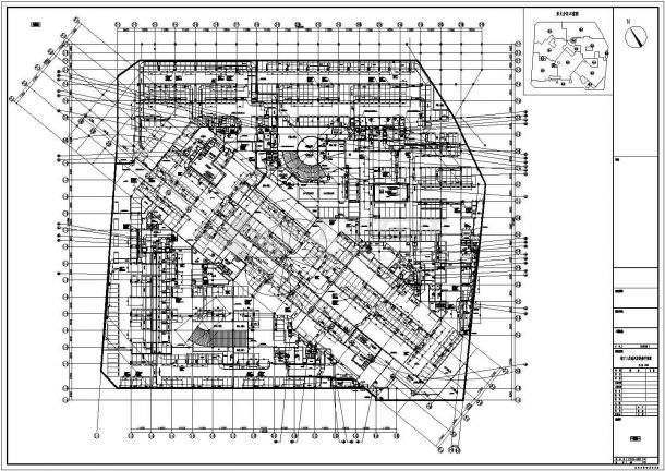 南通市新建某大型购物中心暖通空调全套竣工CAD图纸-图一
