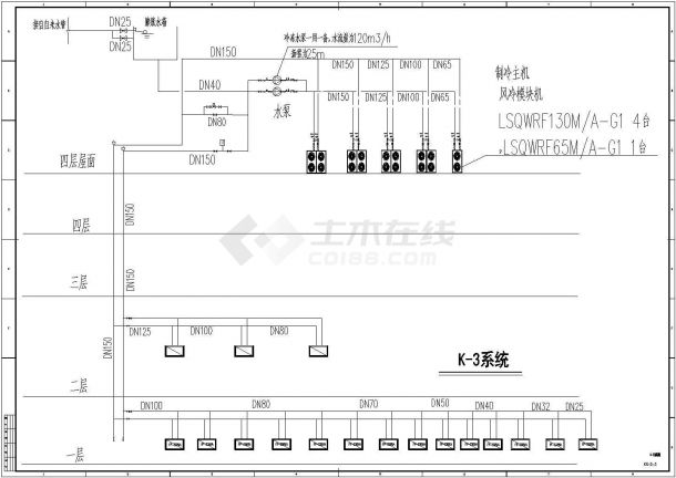 江苏省某市宝鸿商业中心广场暖通空调设计施工CAD图纸-图二