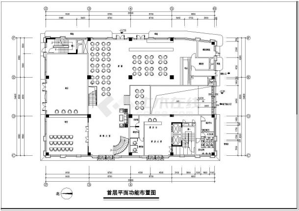 某大型酒店全套建筑设计CAD图-图二