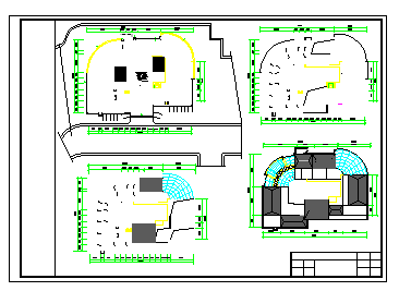 某地区旅馆大楼CAD设计方案建筑图-图二
