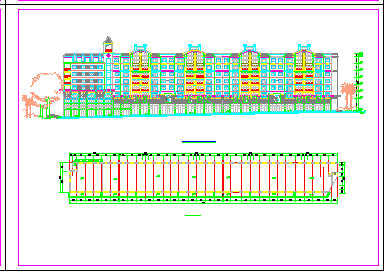 某地区七层商住楼建筑设计cad方案图_图1