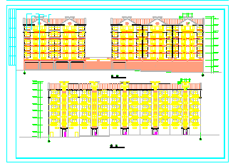 某地区商住楼建筑cad设计施工图纸-图二