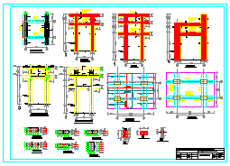 一级热网架混凝土管道支架cad结构设计图纸_图1