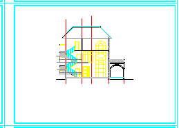 某地区整套别墅建筑设计cad图纸(附效果图)_图1