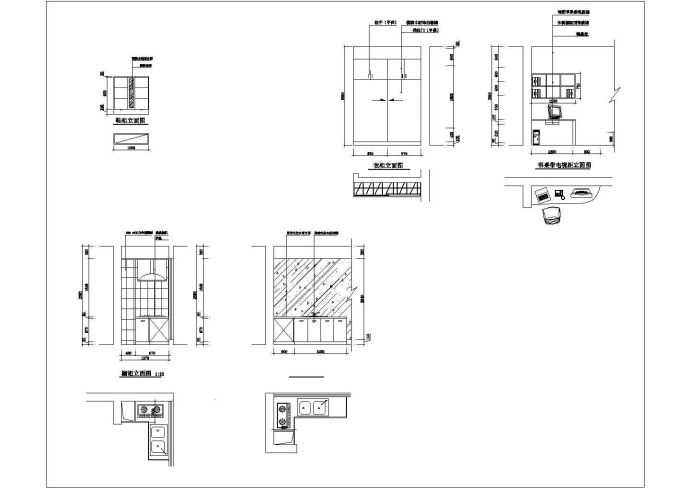 经典户型室内装修方案施工CAD布置图_图1