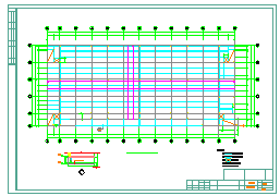 某钢结构厂房cad设计结构施工图-图二