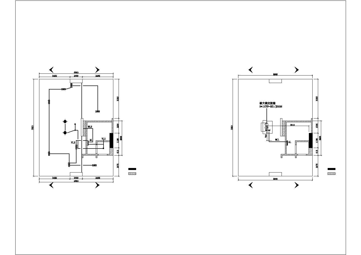 某服装专卖店施工图电气CAD完整节点构造图